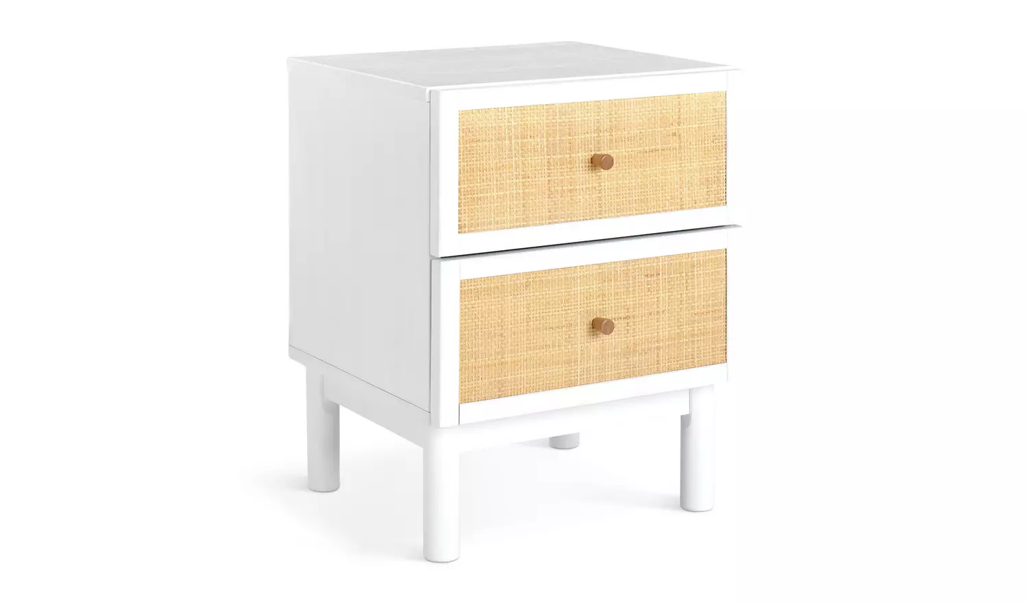Habitat Simone 2 Drawer Bedside Table - White