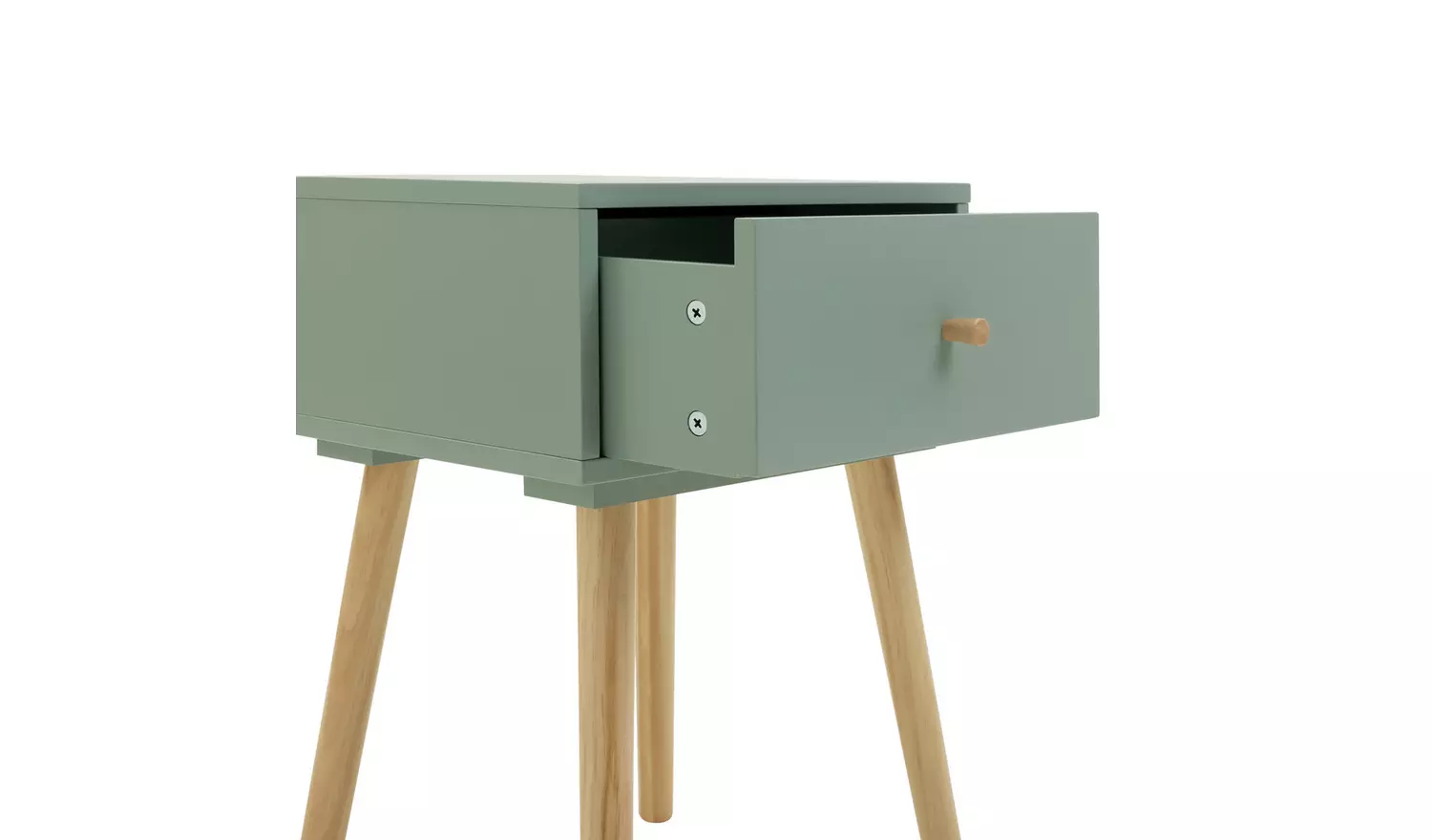 Habitat Otto 1 Drawer Bedside Table - Green