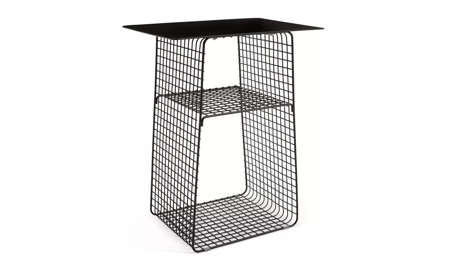 Habitat Cal Metal Bedside Table - Black