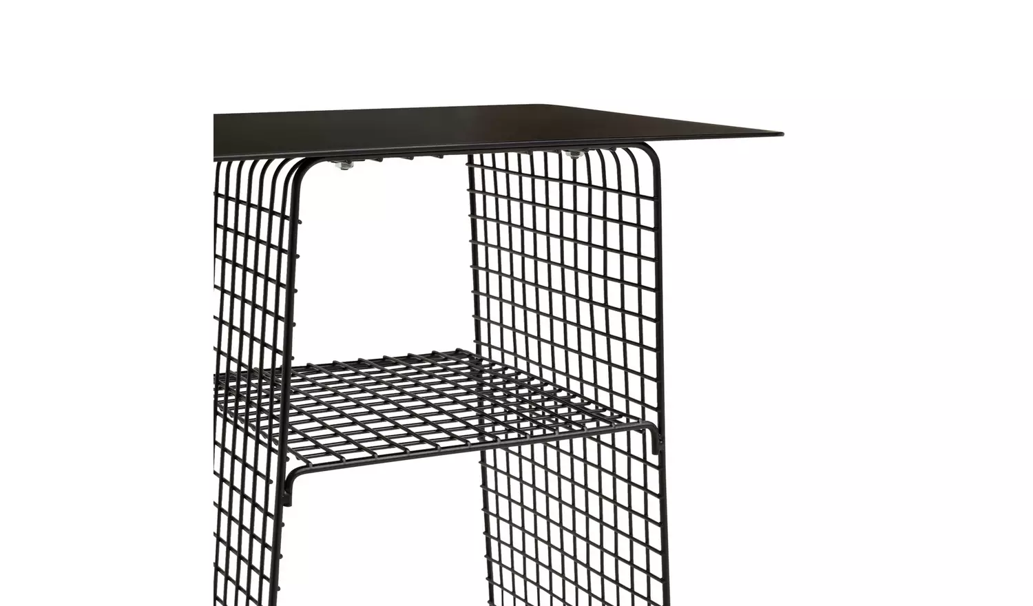 Habitat Cal Metal Bedside Table - Black