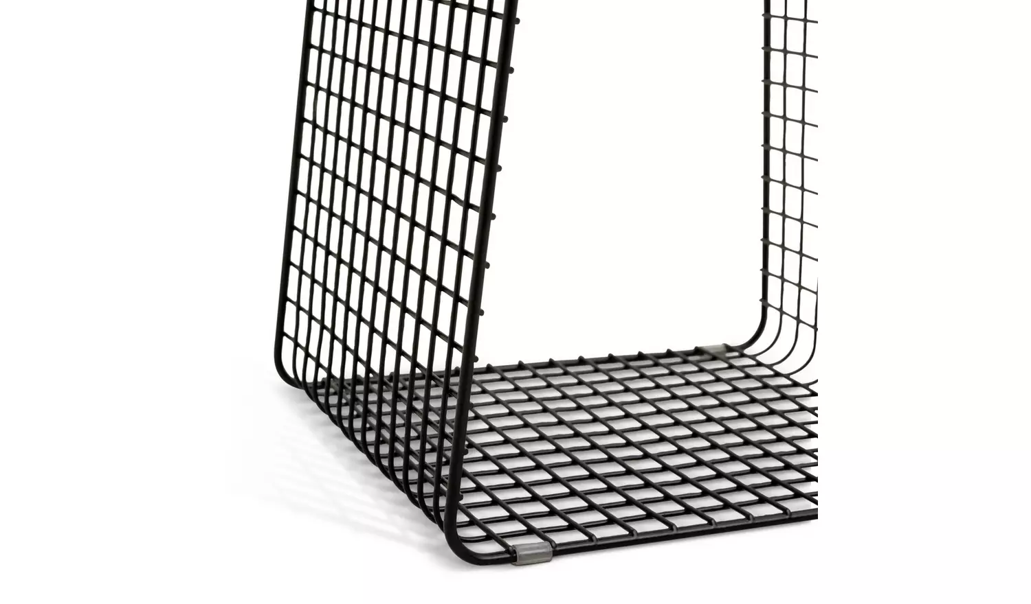 Habitat Cal Metal Bedside Table - Black