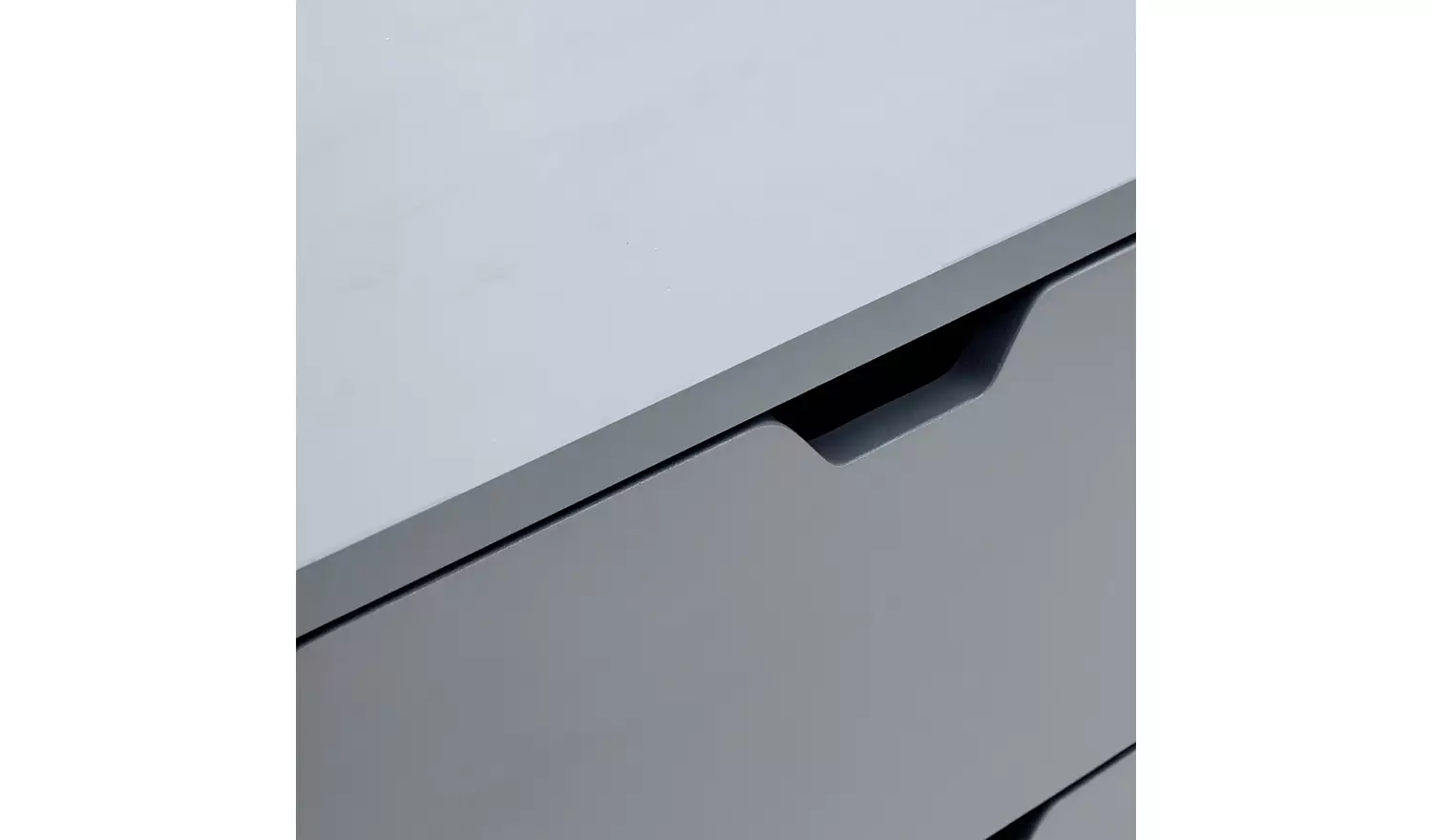 GFW Nyborg 2 Drawer Set of 2 Bedside Table - Grey