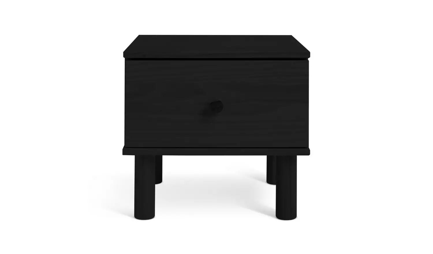 Habitat Akio 1 Drawer Bedside Table - Black
