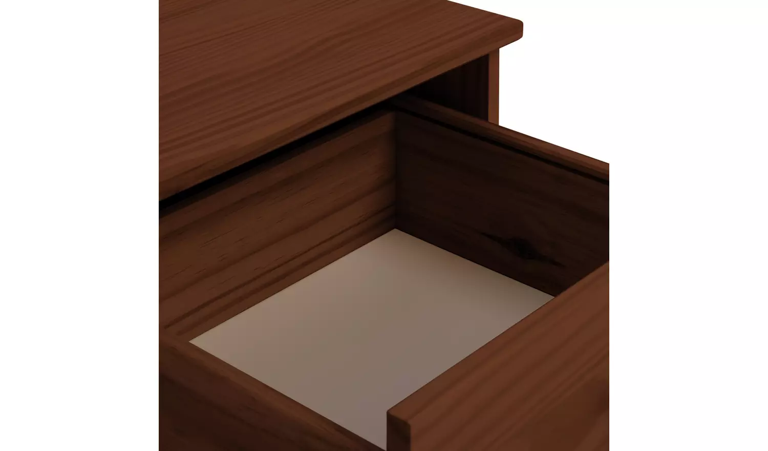 Habitat Akio 1 Drawer Bedside Table - Walnut