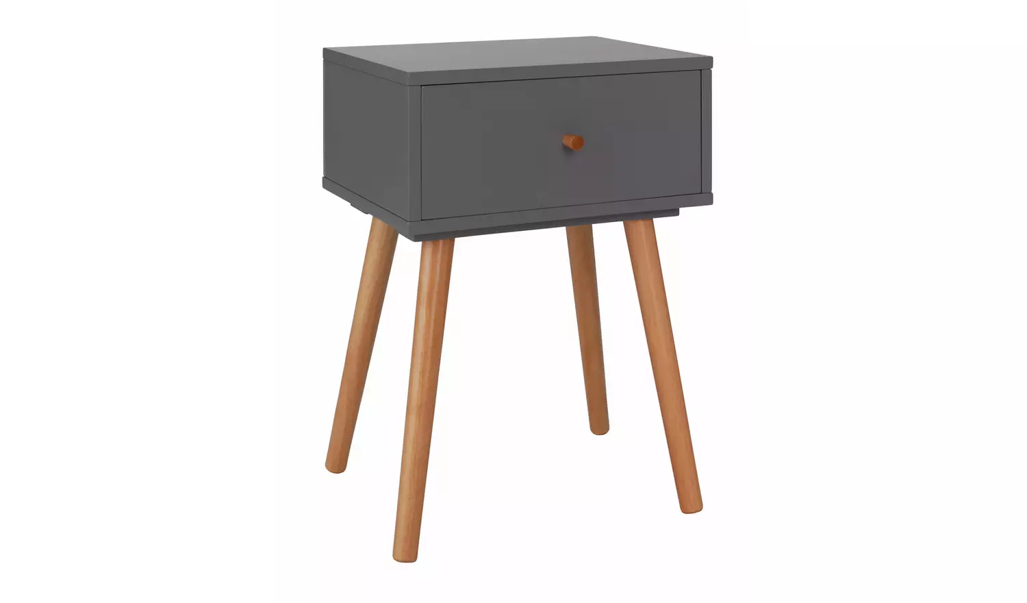 Habitat Otto 1 Drawer Bedside Table - Grey