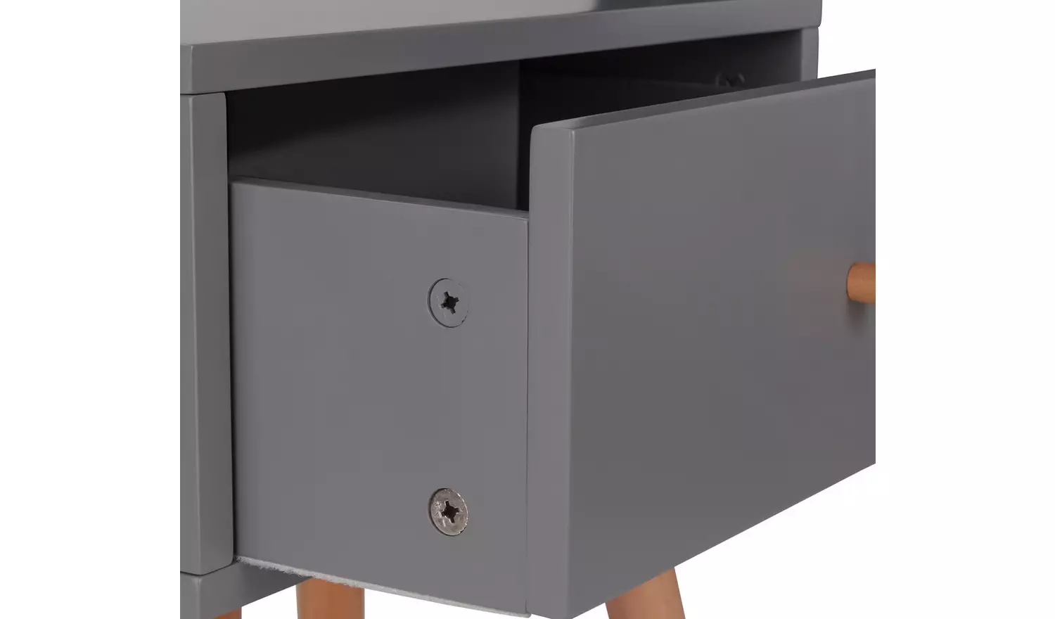 Habitat Otto 1 Drawer Bedside Table - Grey