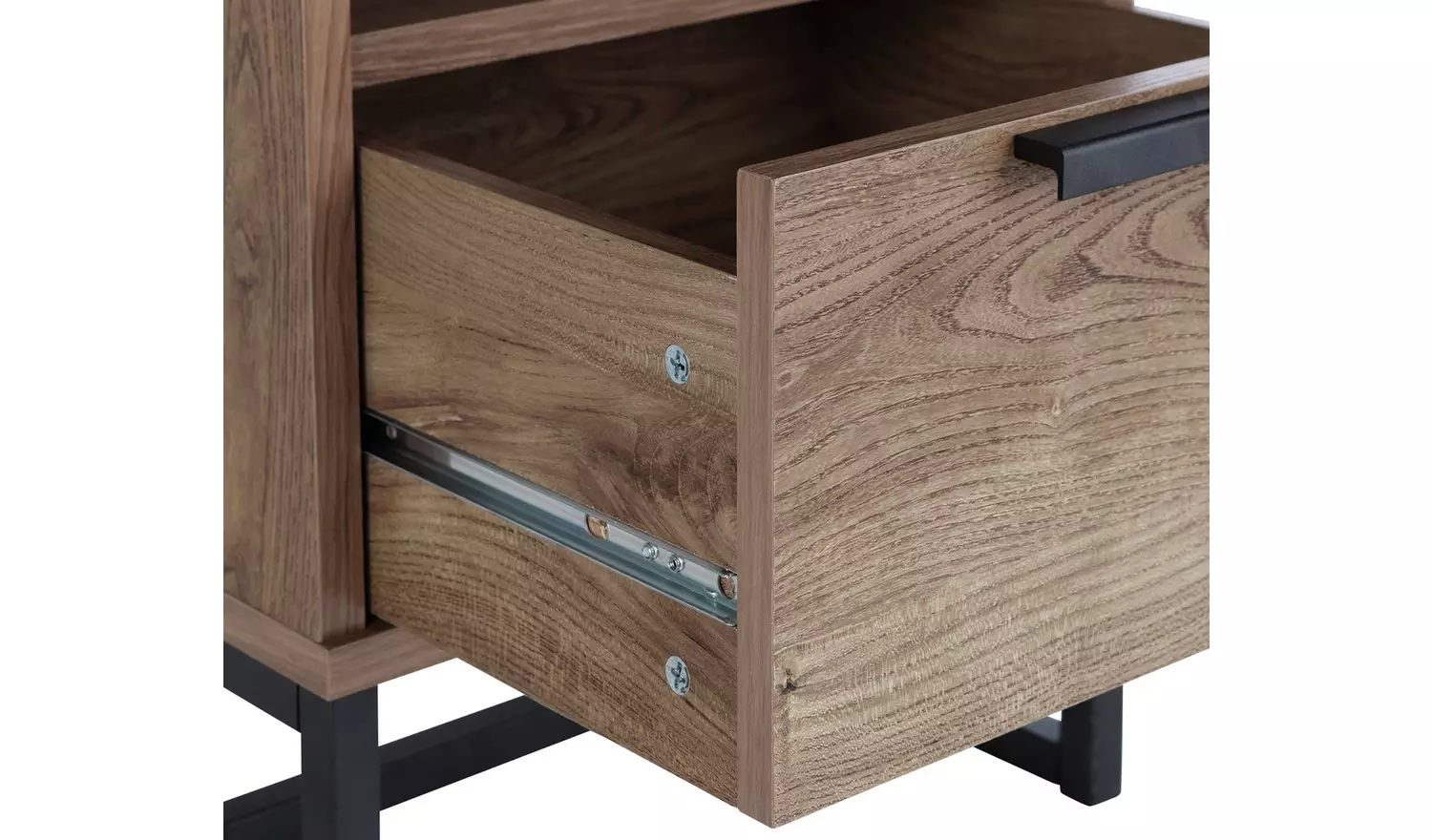Habitat Nomad 1 Drawer Bedside Table - Oak Effect