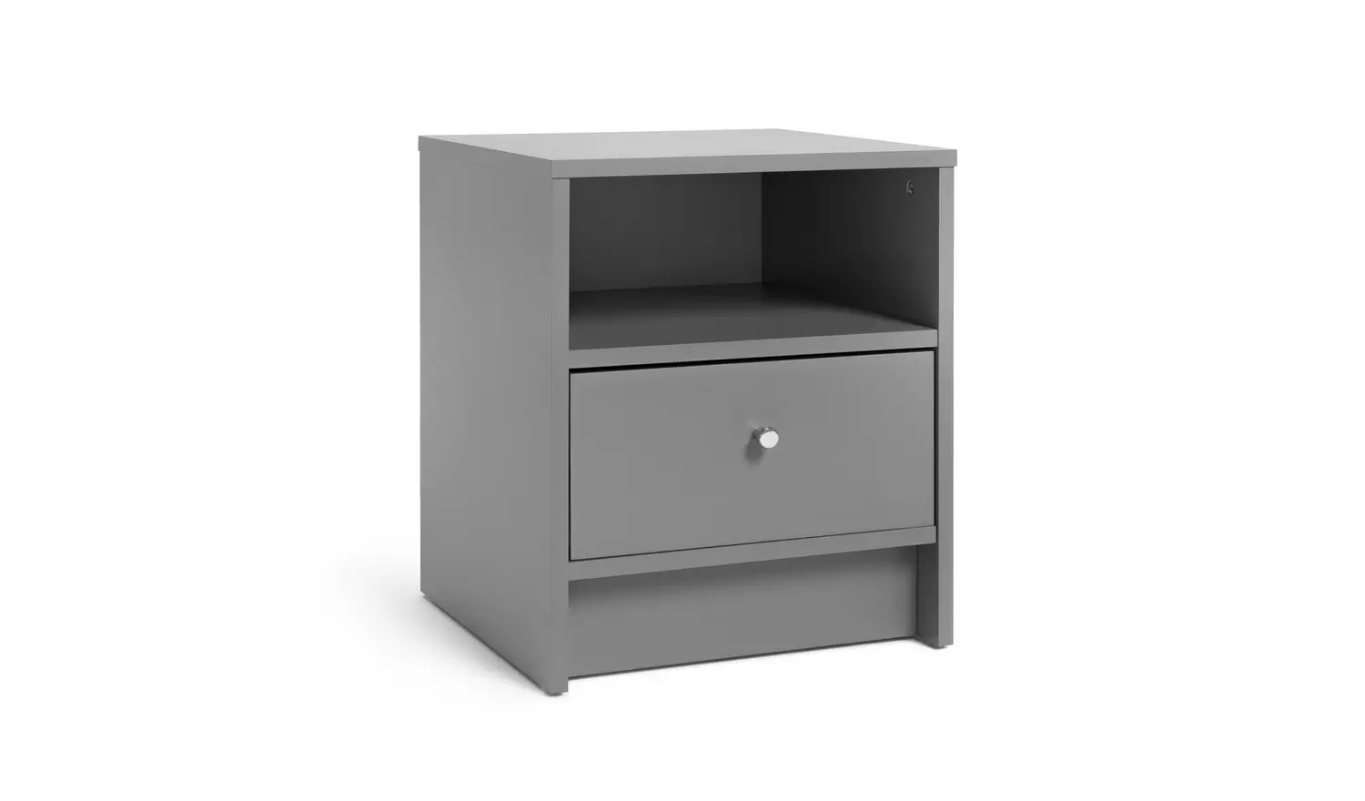 Argos Home Malibu 1 Drawer Bedside Table - Grey