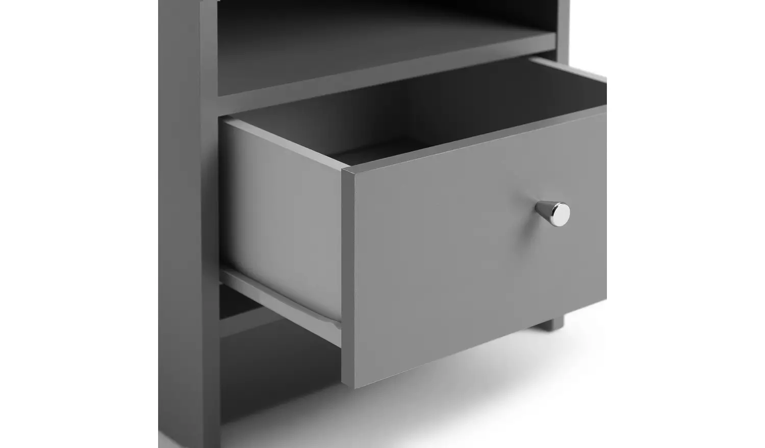Argos Home Malibu 1 Drawer Bedside Table - Grey