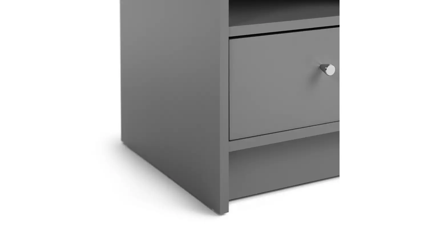 Argos Home Malibu 1 Drawer Bedside Table - Grey