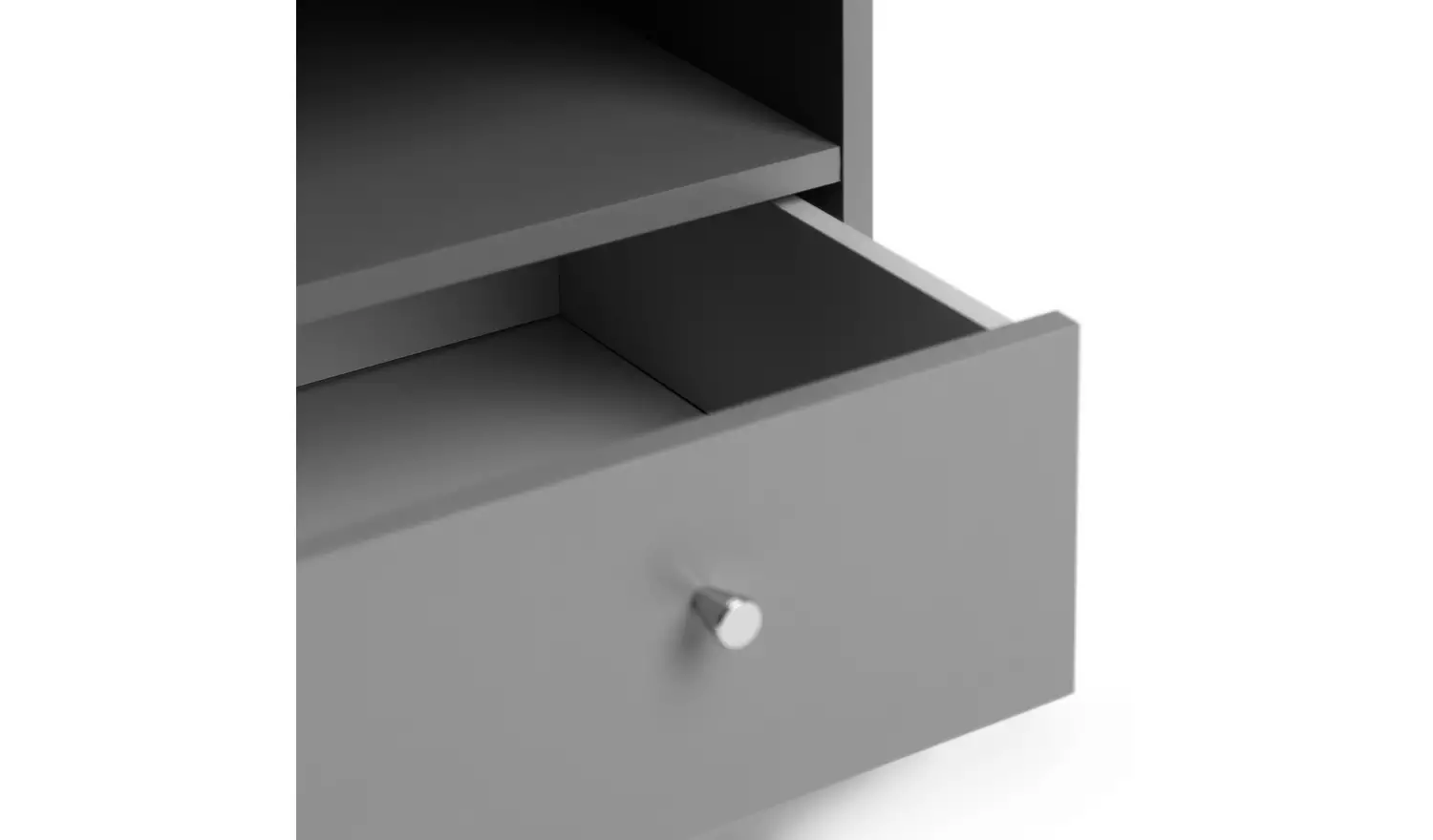 Argos Home Malibu 1 Drawer Bedside Table - Grey