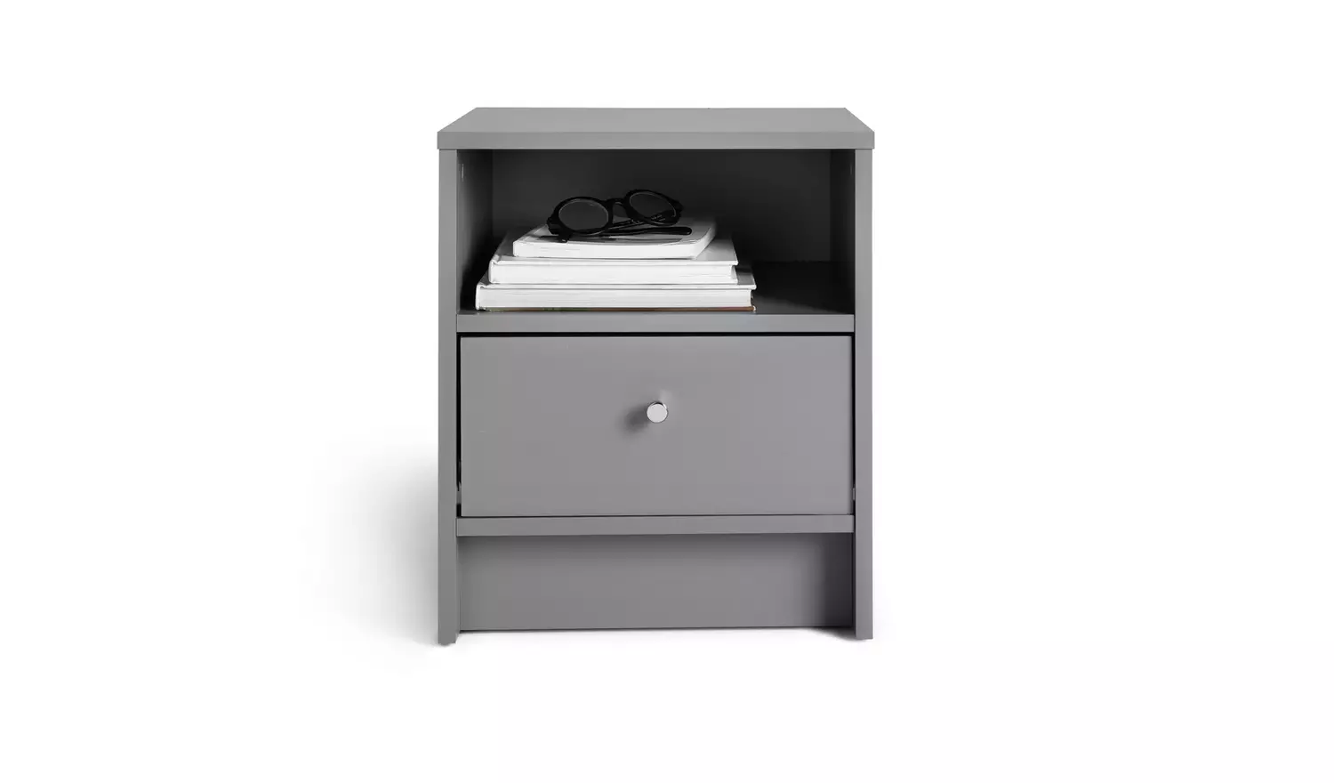 Argos Home Malibu 1 Drawer Bedside Table - Grey