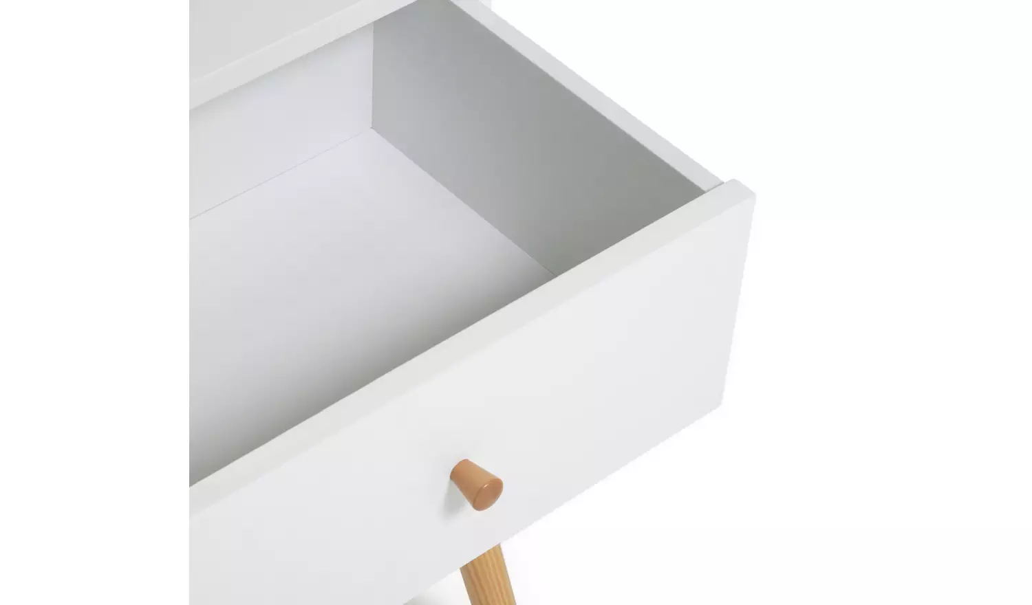 Habitat Otto 1 Drawer Bedside Table - White