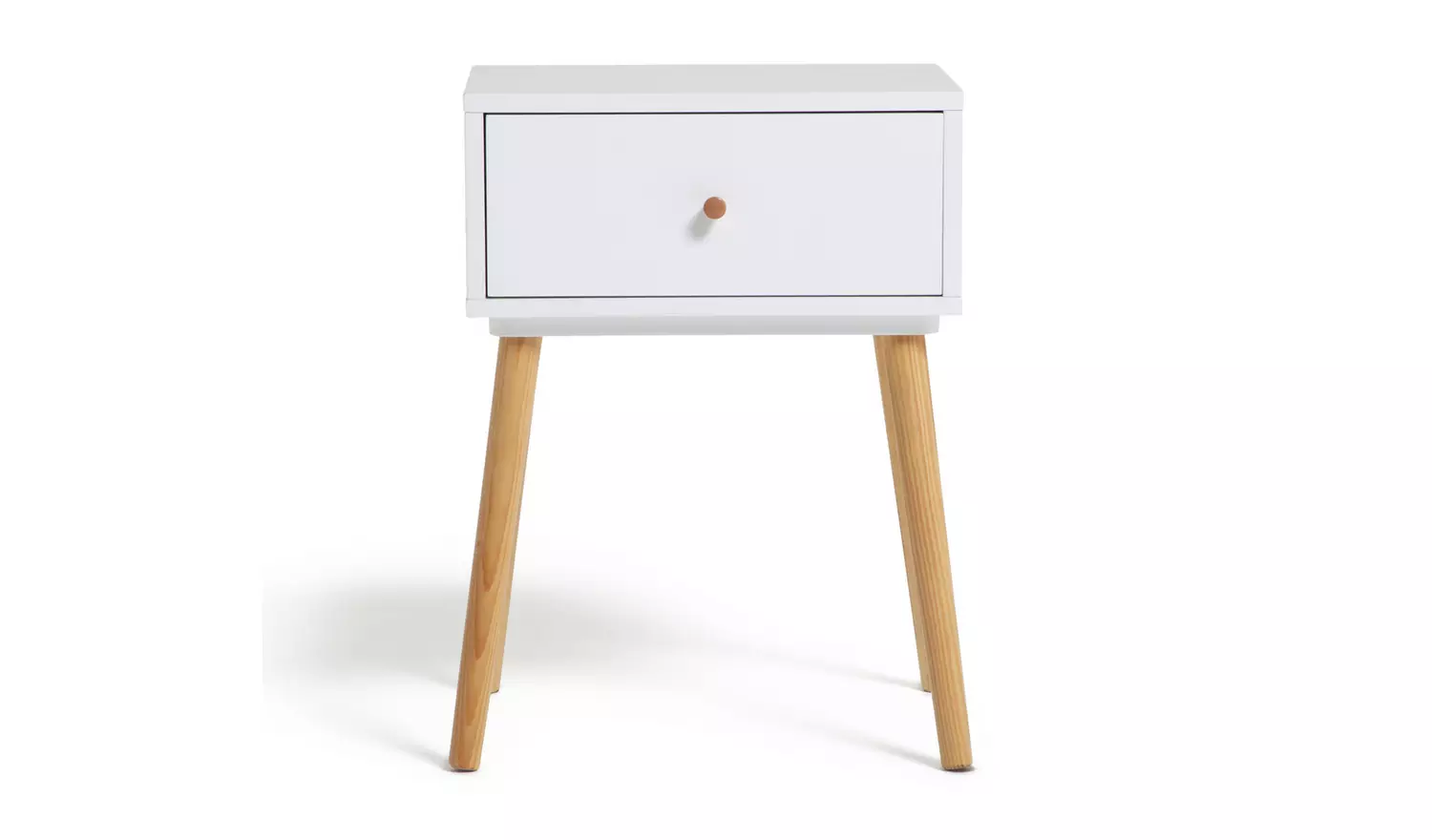 Habitat Otto 1 Drawer Bedside Table - White