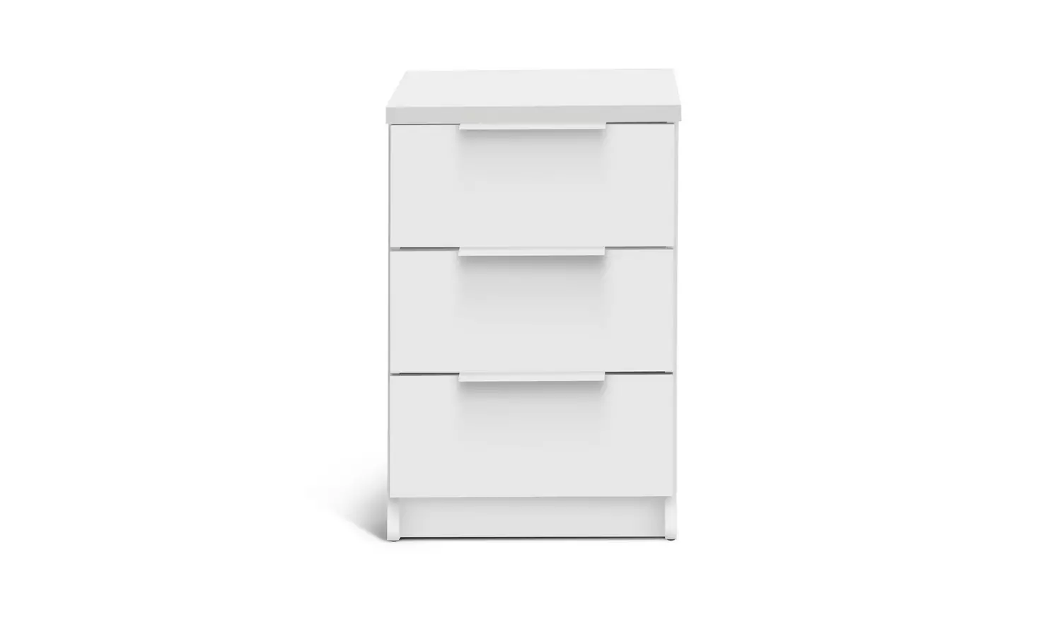 Argos Home Hallingford 3 Drawer Bedside Table - White Gloss