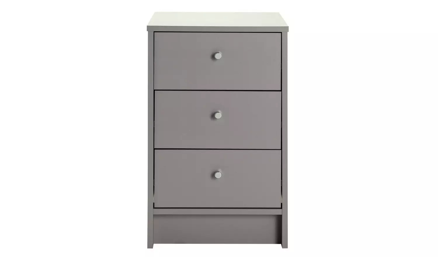 Argos Home Malibu 3 Drawer Bedside Table - Grey