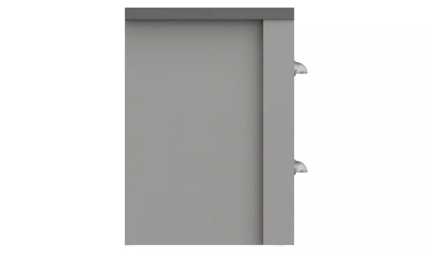 Kielder 2 Drawer Bedside Table - Grey