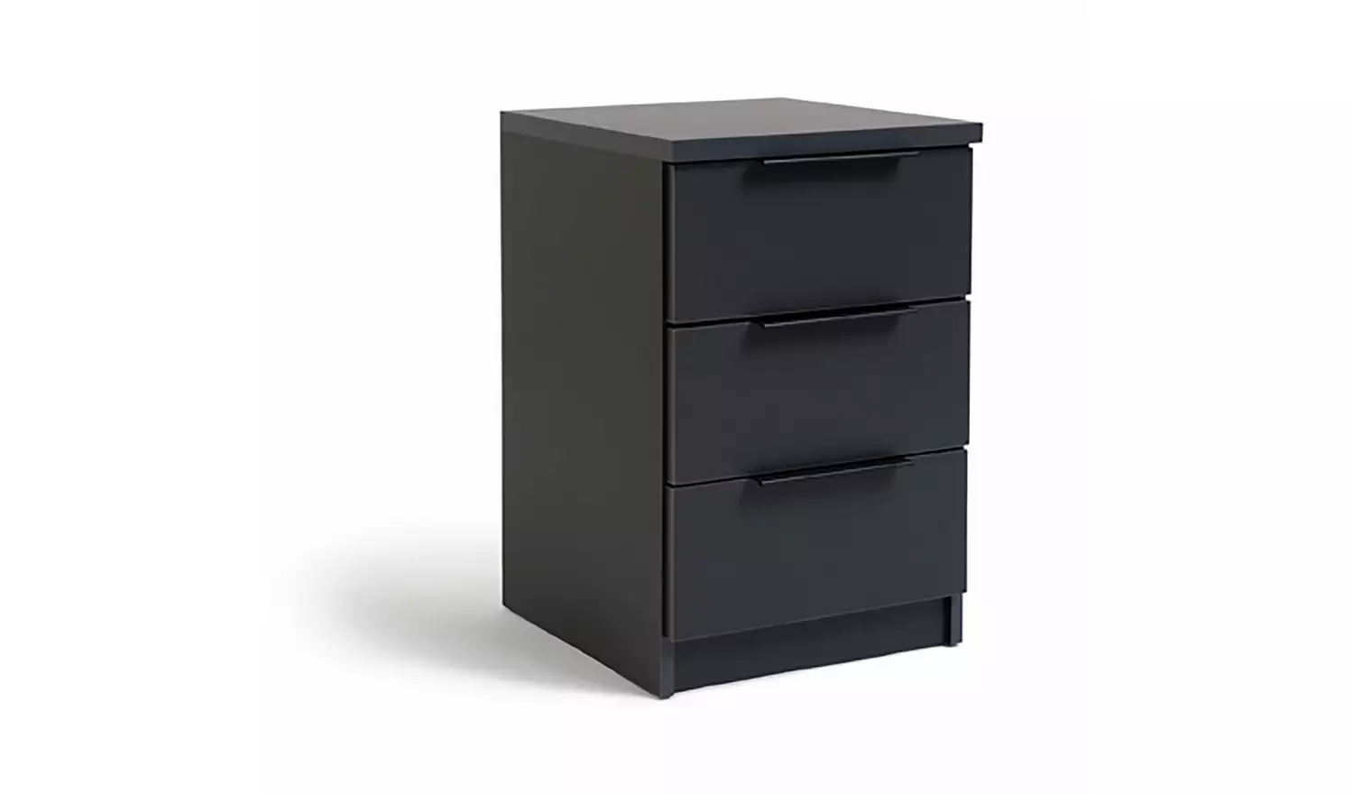 Argos Home Hallingford 3 Drawer Bedside Table - Anthracite