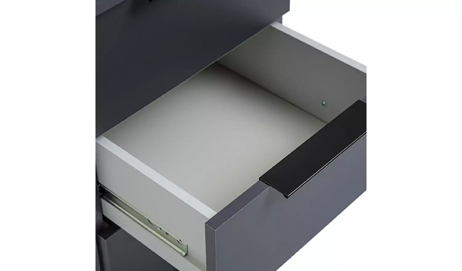 Argos Home Hallingford 3 Drawer Bedside Table - Anthracite