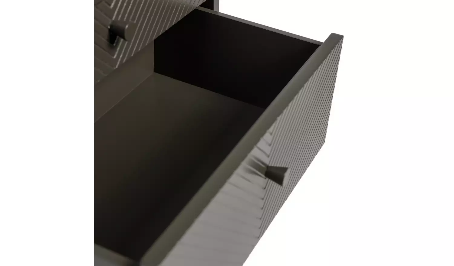 Habitat Barcelona 2 Drawer Bedside Table - Charcoal