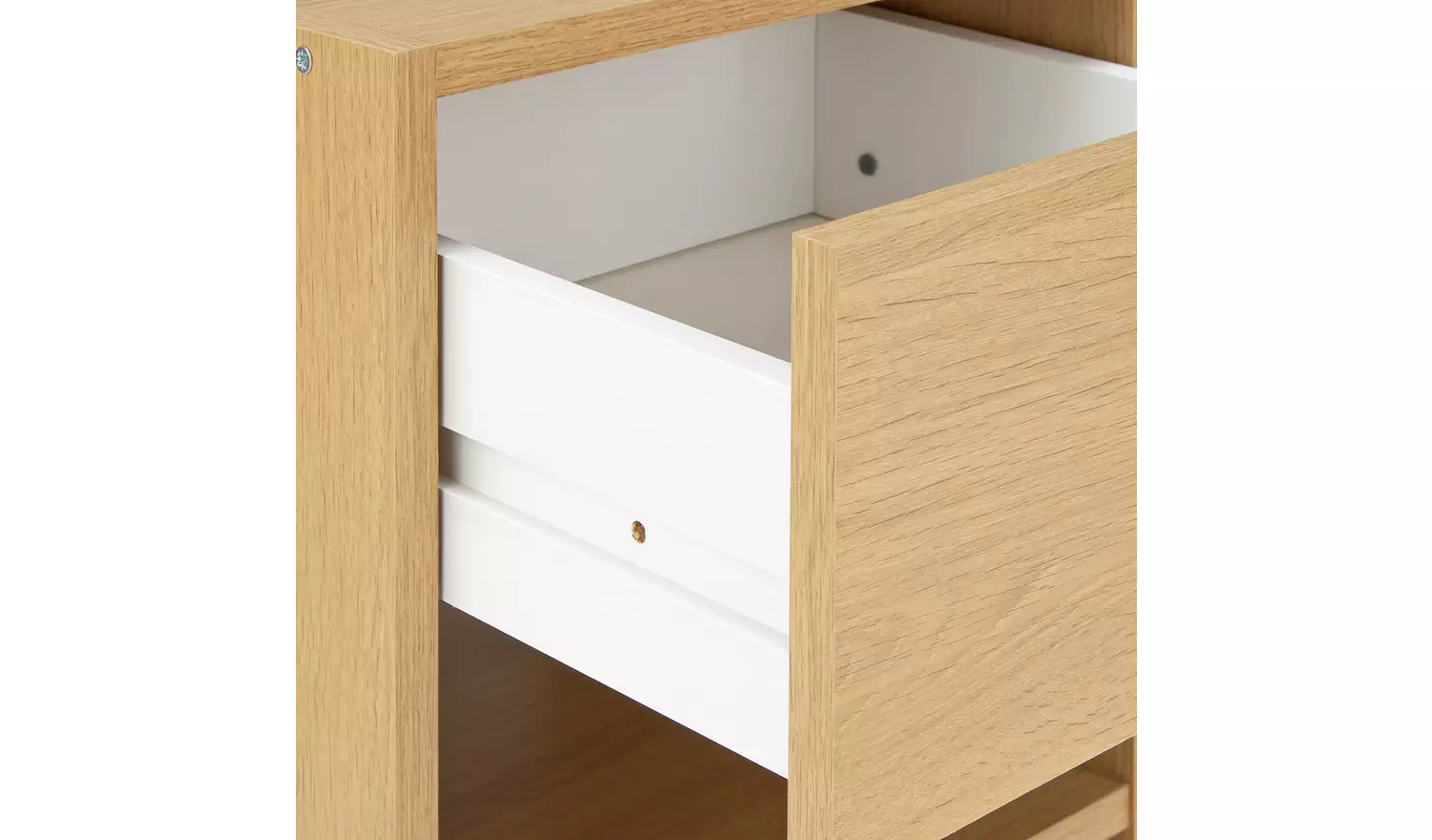 Argos Home Seville Beside Table - Oak Effect