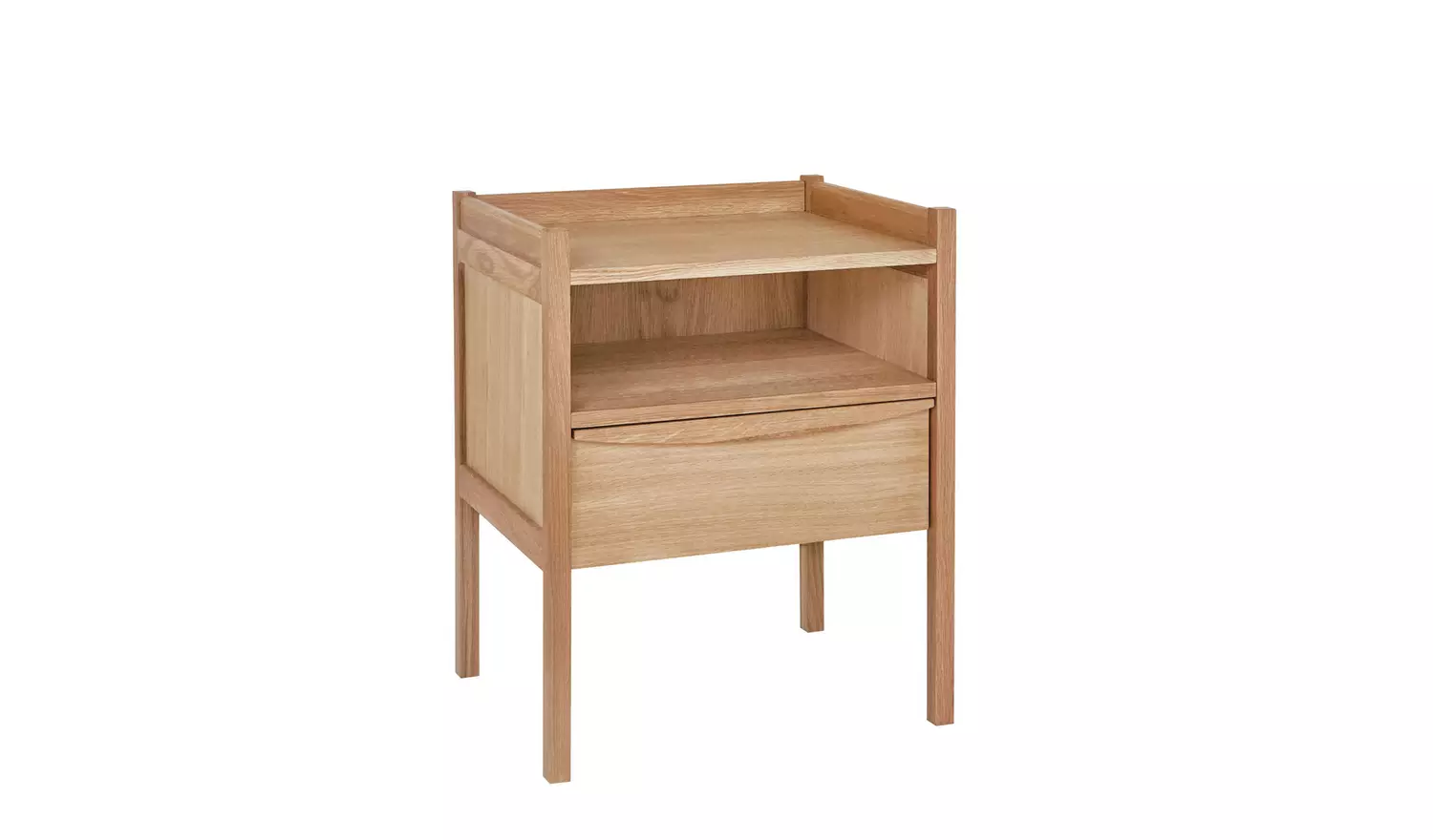 Habitat Derwent 1 Drawer Set of 2 Bedside Table - Oak