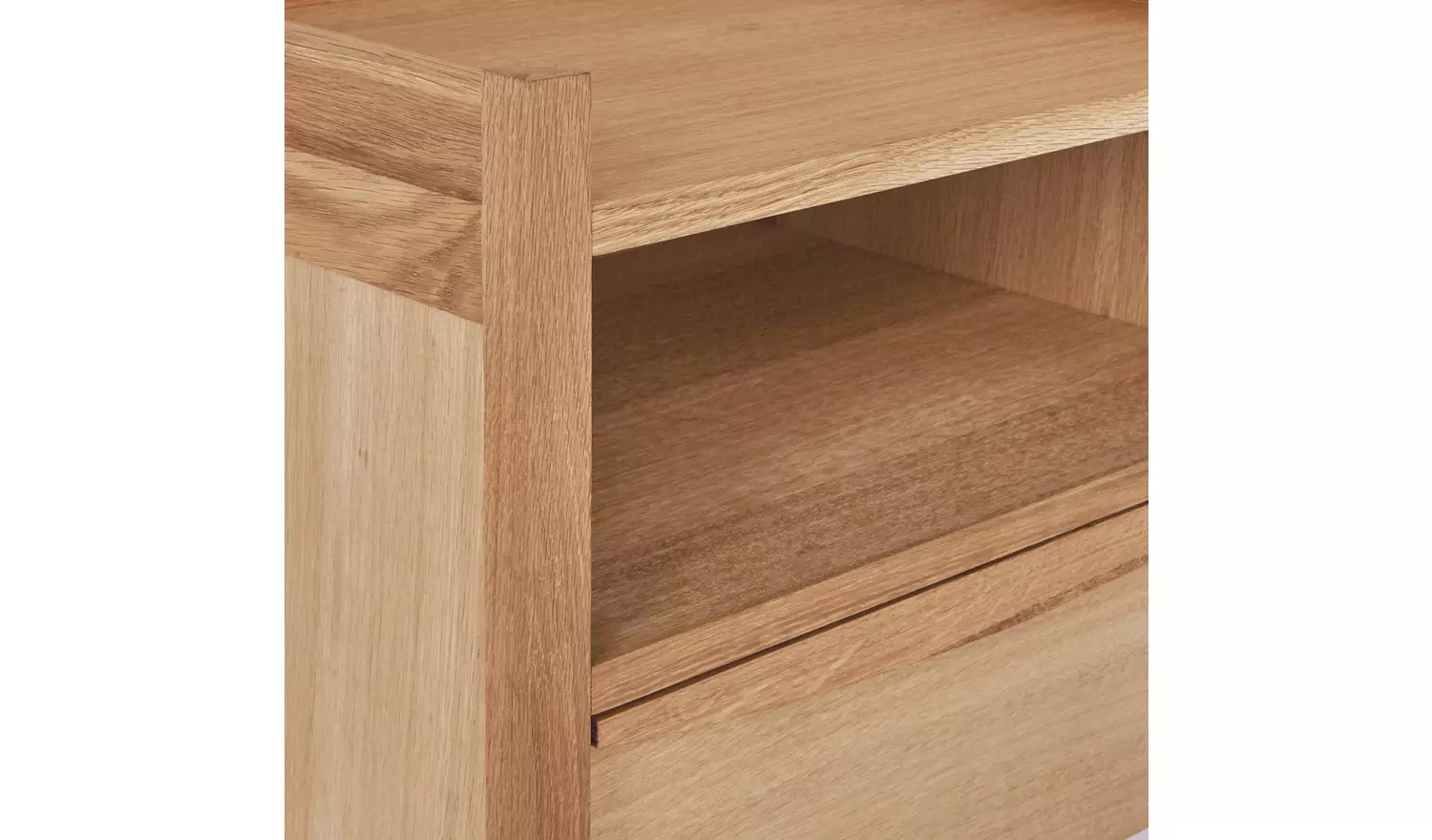 Habitat Derwent 1 Drawer Set of 2 Bedside Table - Oak