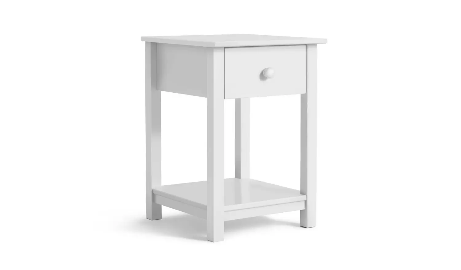 Argos Home Scandinavia 1 Drawer Bedside Table - White