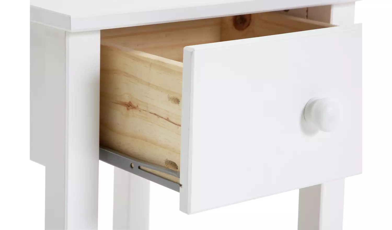 Argos Home Scandinavia 1 Drawer Bedside Table - White