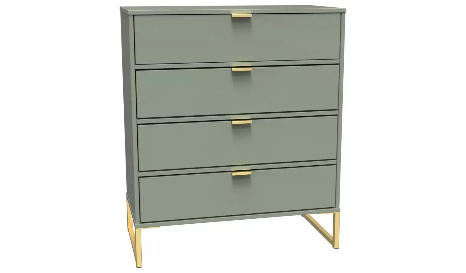 Livara Messina 4 Drawer Chest - Green