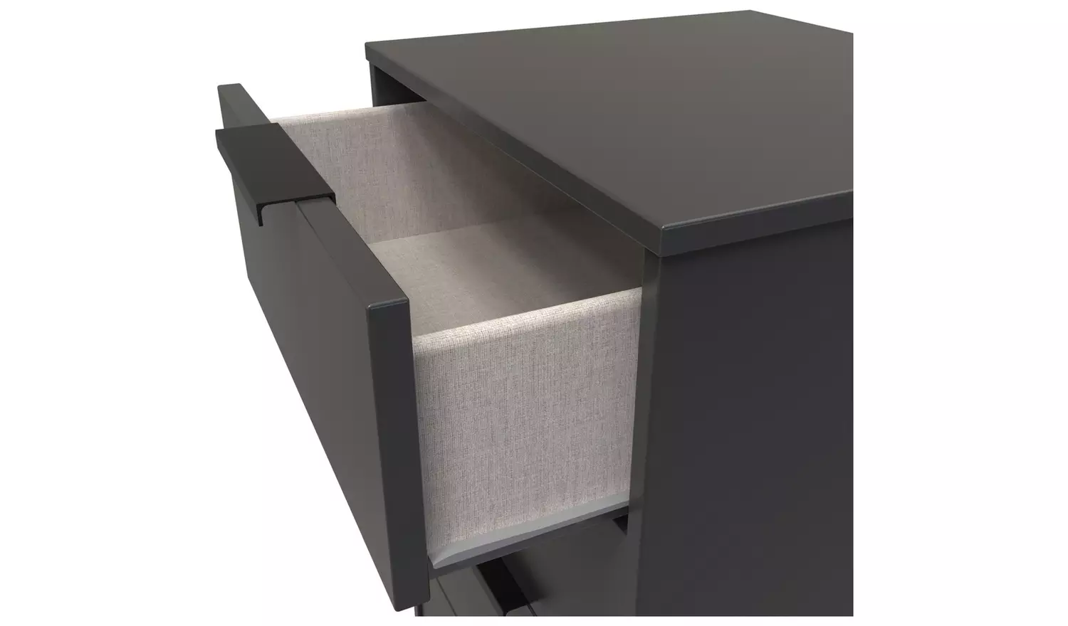 Livara Verona 5 Drawer Tallboy - Grey