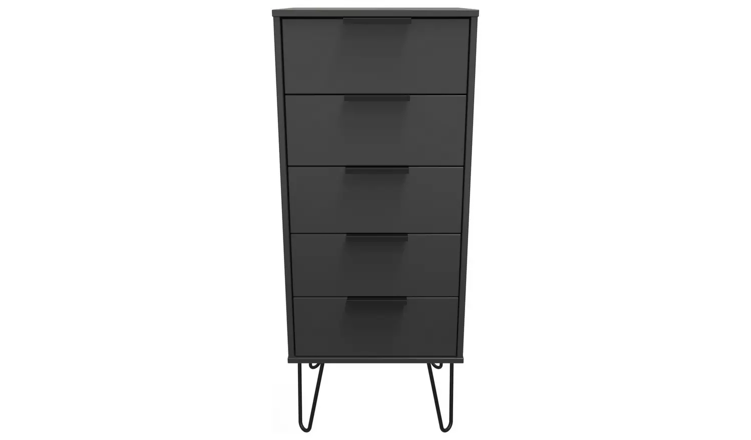 Livara Verona 5 Drawer Tallboy - Grey