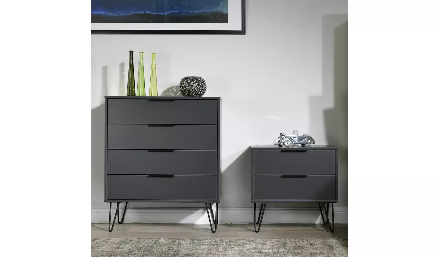 Livara Verona 4 Drawer Chest - Grey