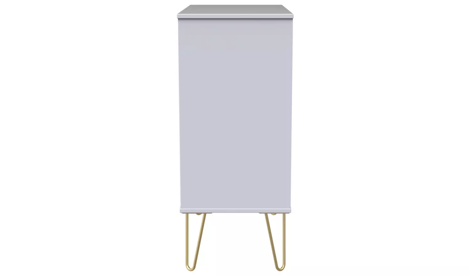 Livara Shimmer 4 Drawer Chest - Grey & White