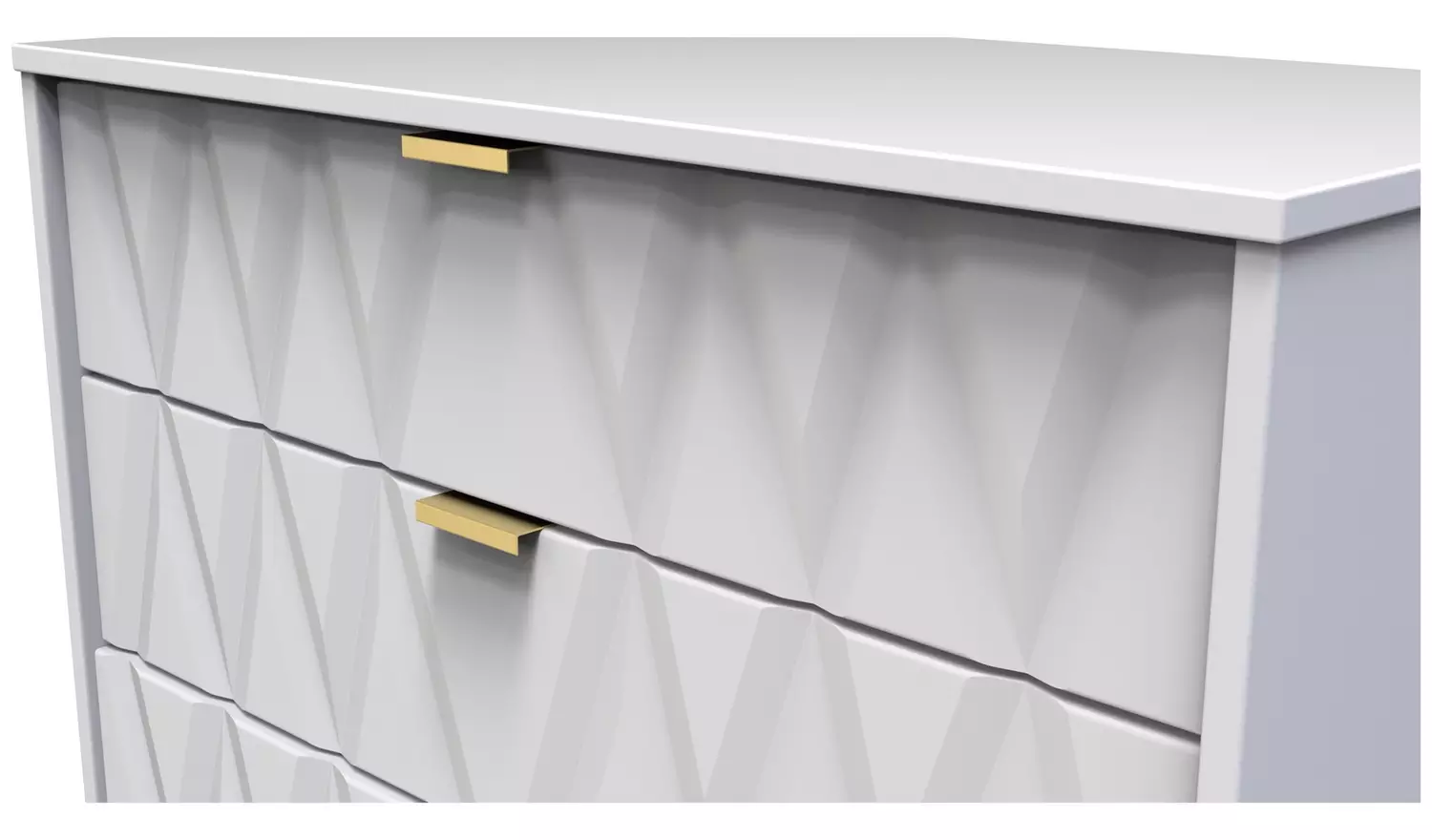 Livara Shimmer 4 Drawer Chest - White