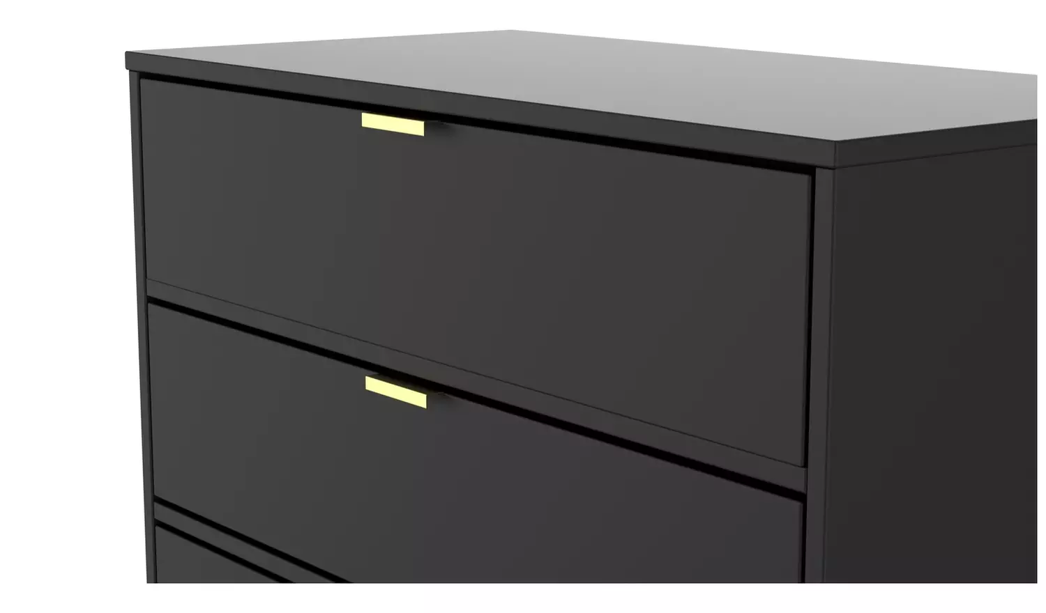 Livara Messina 4 Drawer Chest - Black