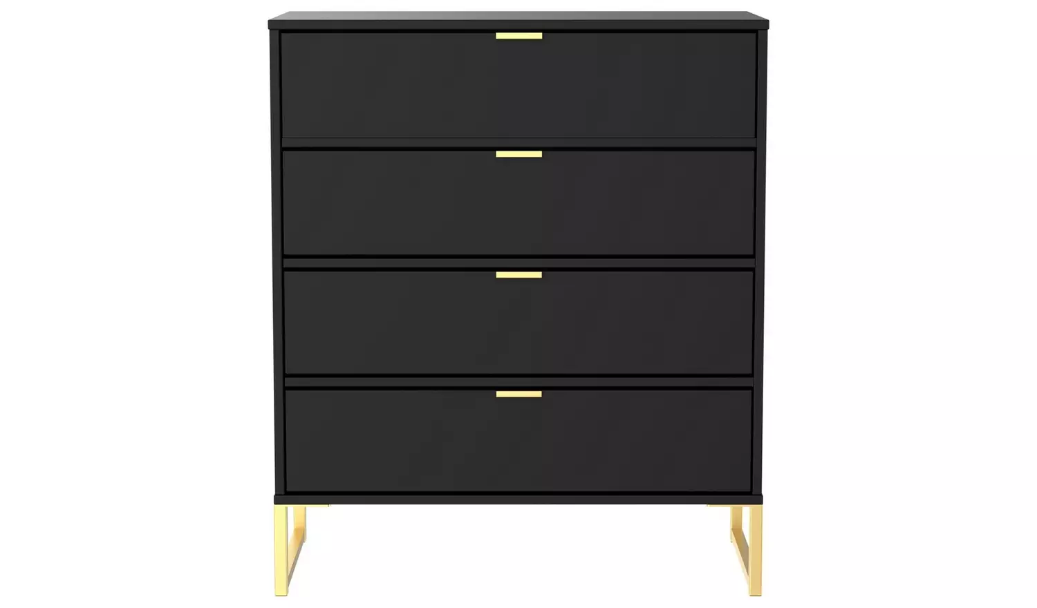 Livara Messina 4 Drawer Chest - Black