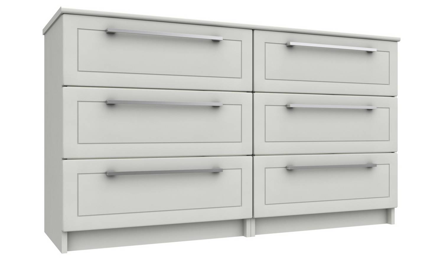 Hatfield 6 Drawer Chest - White Gloss