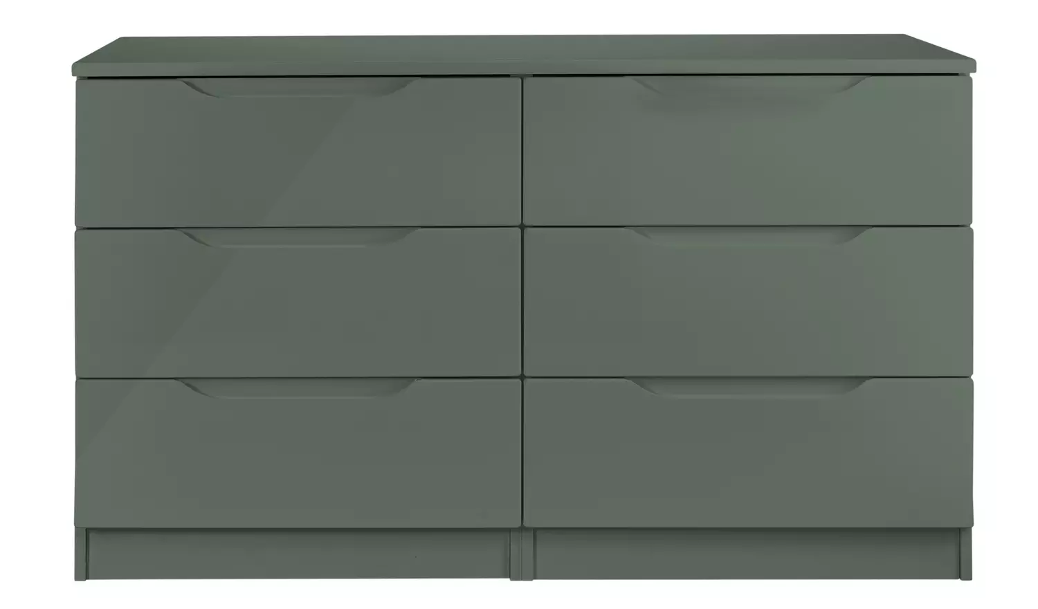 Legato 6 Drawer Chest - Green