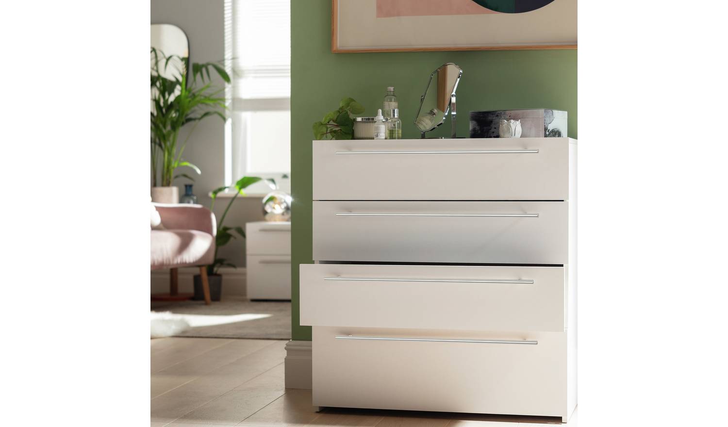 Habitat Atlas 4 Drawer Chest - Black & Brown