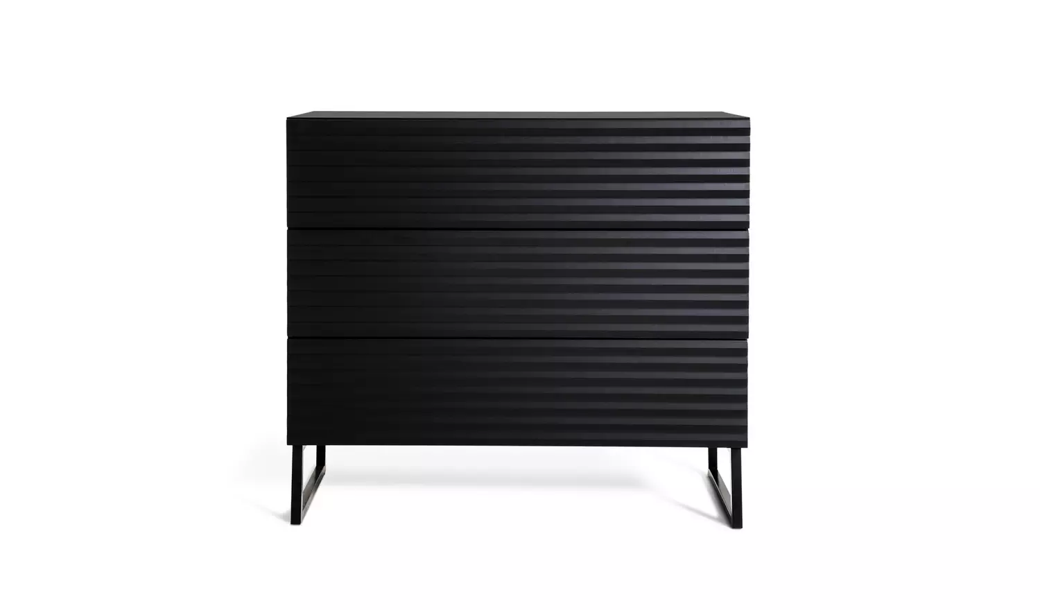 Habitat Cairo 3 Drawer Chest - Black