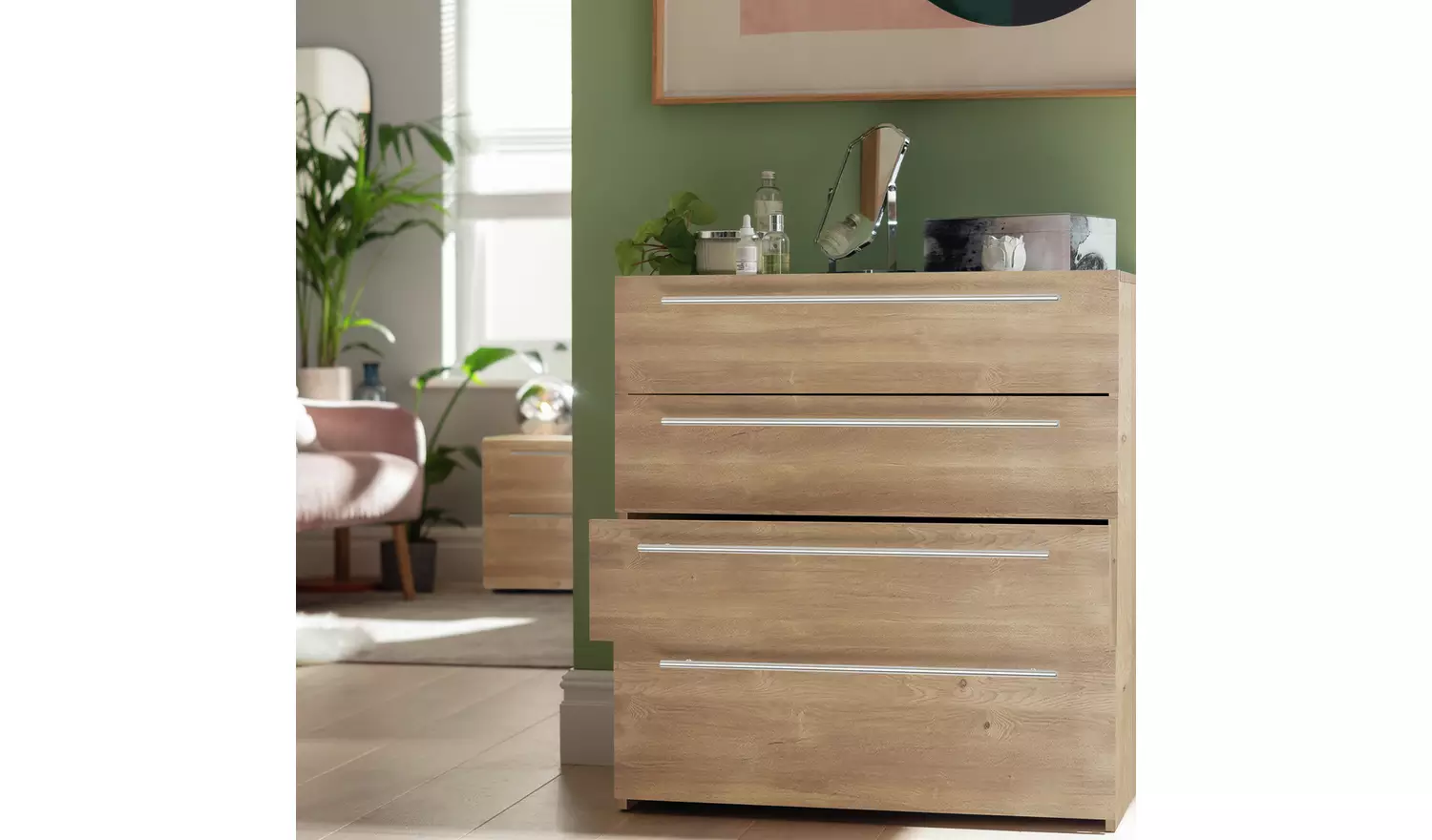 Habitat Atlas 4 Drawer Chest - Oak
