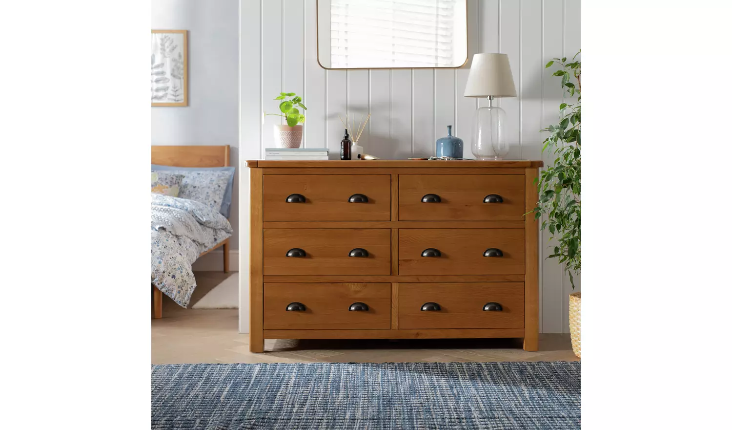 Argos Home Kent 6 Drawer Chest - Oak