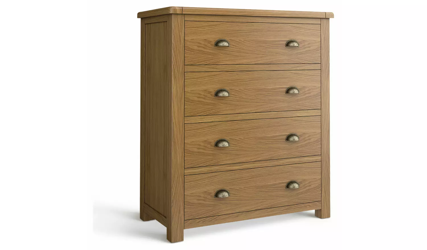 Argos Home Kent Wide 4 Drawer Chest - Oak