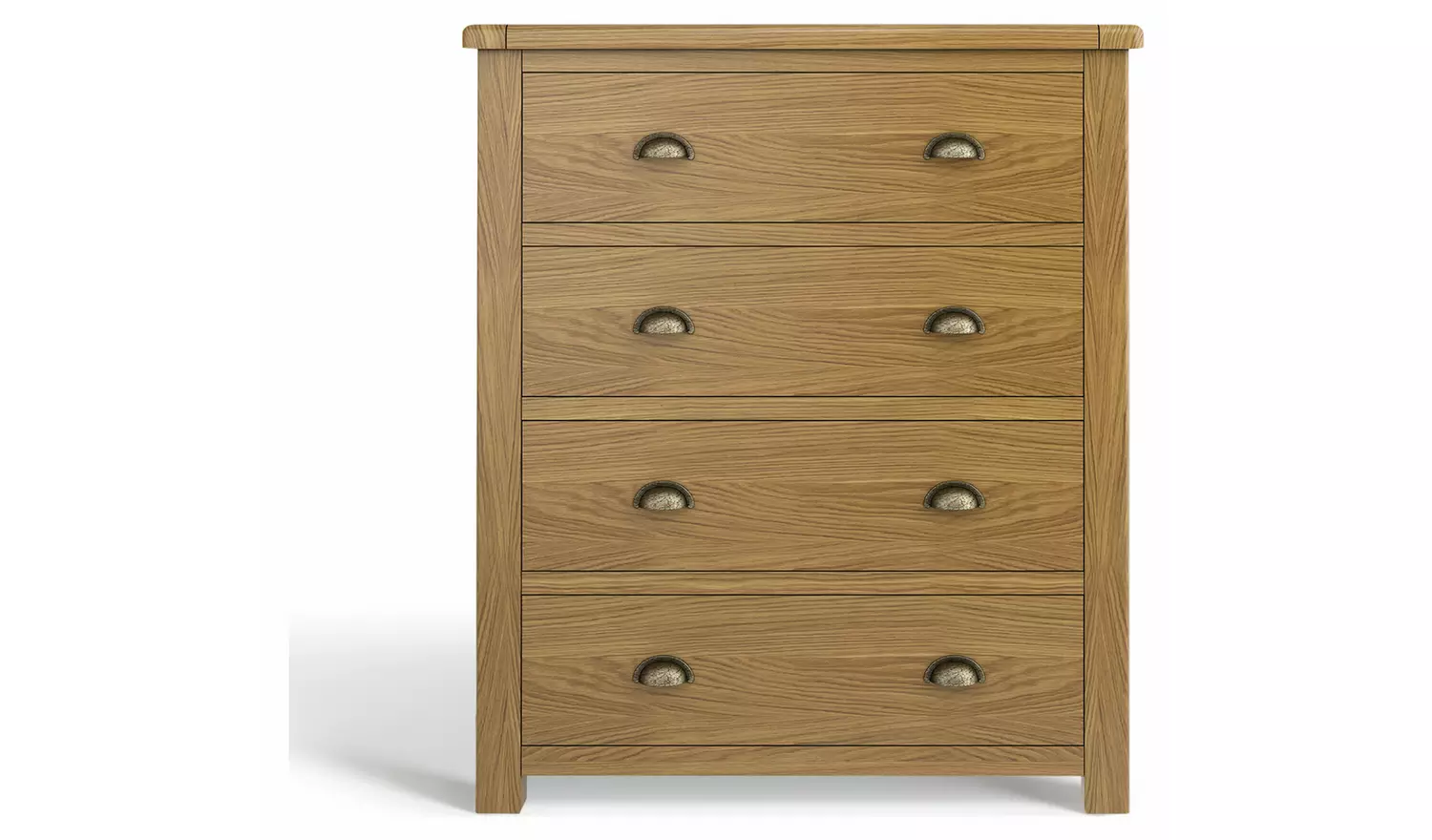 Argos Home Kent Wide 4 Drawer Chest - Oak