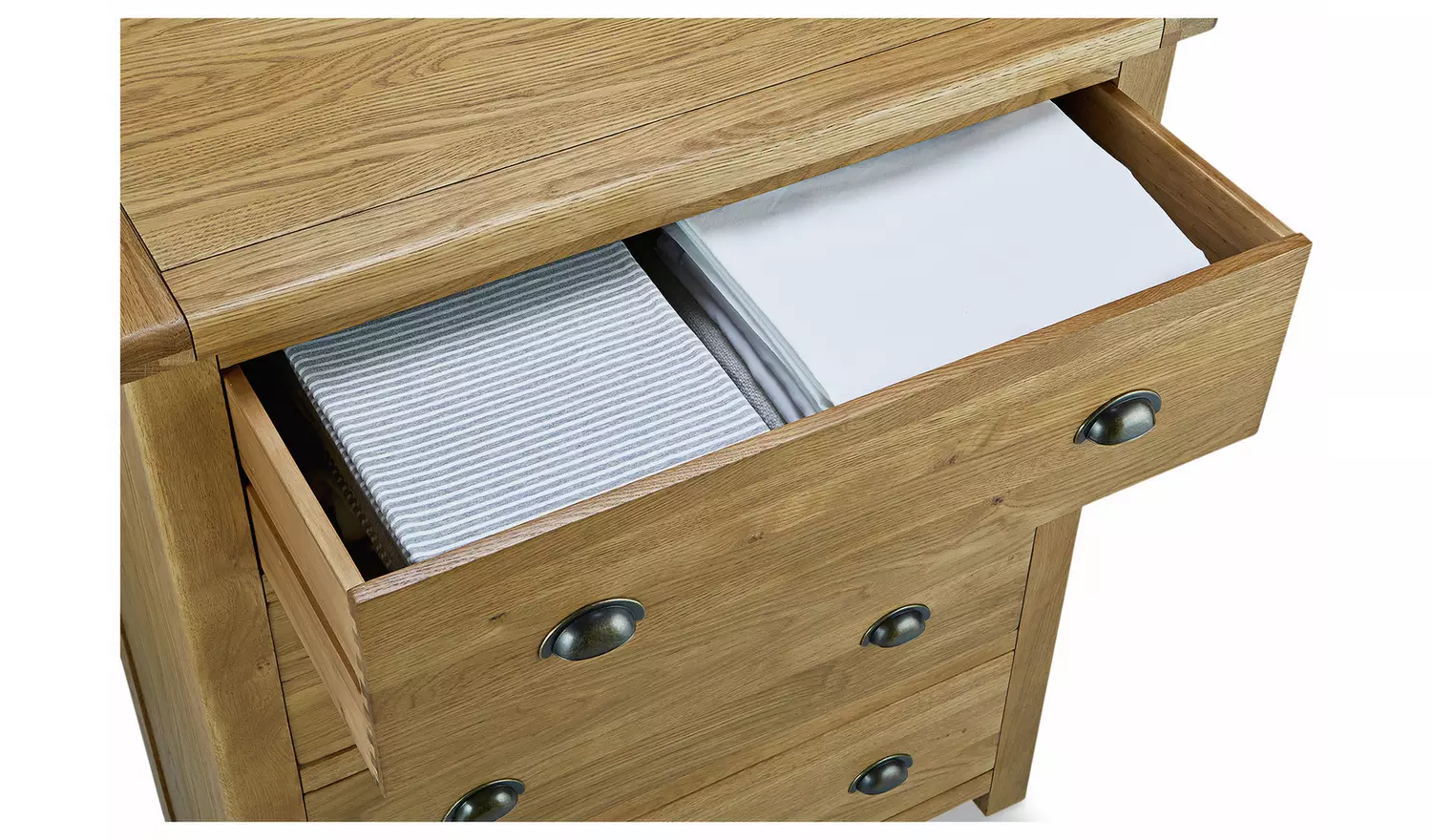 Argos Home Kent Wide 4 Drawer Chest - Oak