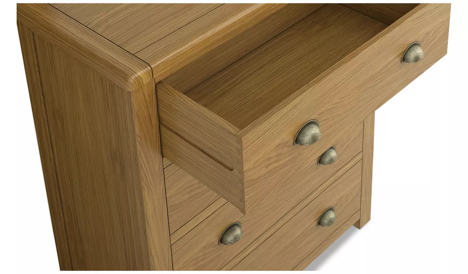 Argos Home Kent Wide 4 Drawer Chest - Oak