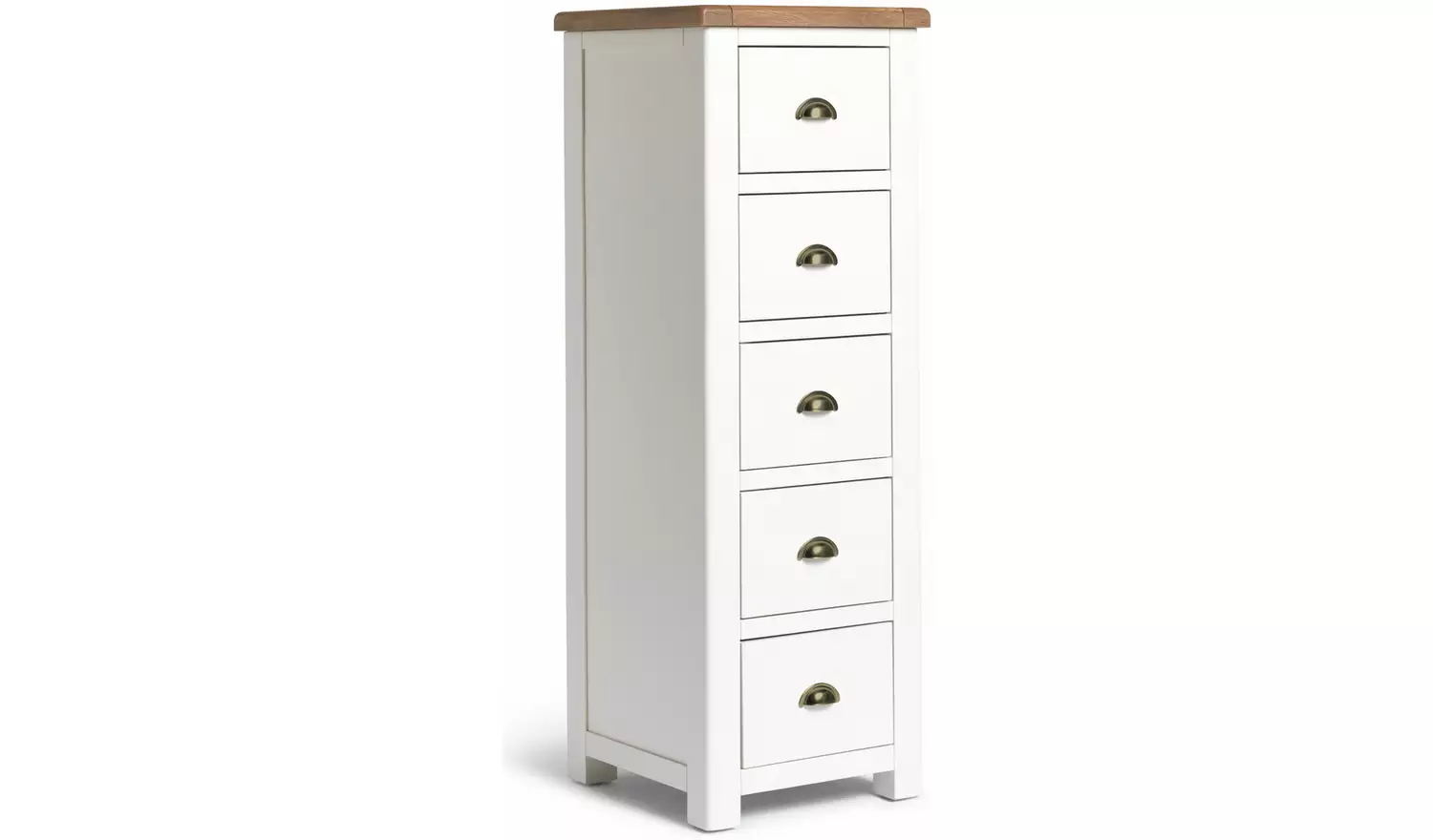 Argos Home Kent 5 Drawer Tallboy - CreamAnd Oak