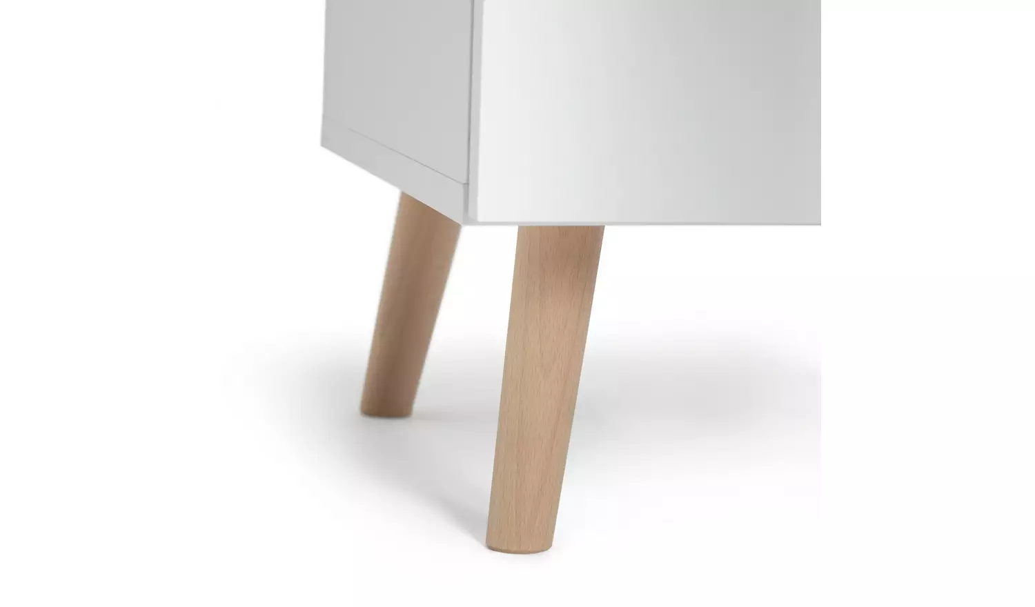 Habitat Skandi 5 Drawer Tallboy - White Two Tone