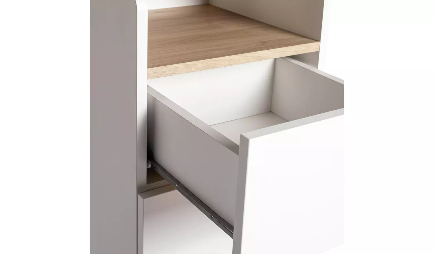 Habitat Skandi 5 Drawer Tallboy - White Two Tone